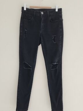 Authentic American Heritage Black Distressed Skinny Jeans